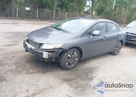 2013 Honda Civic Ex-L from USA, damaged, VIN 2HGFB2F91DH500967